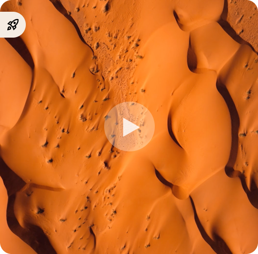 Aerial view desert