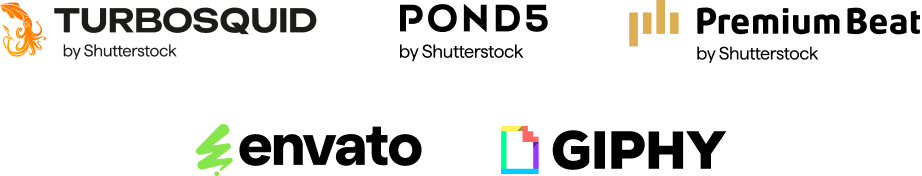 Turbosquid Pond5 PremiumBeat Envato GIPHY